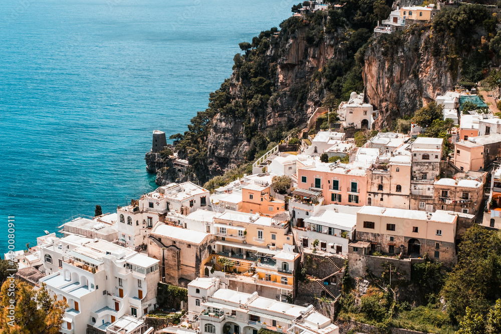 Positano is a village on the Amalfi Coast (Province of Salerno), in Campania, Italy, mainly in an enclave in the hills leading down to the coast.