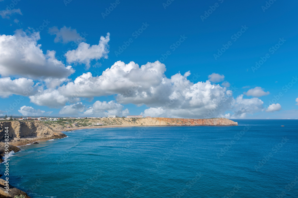 Rocky Coast at Cabo de Sao Vicente near Sagres in the Algarve