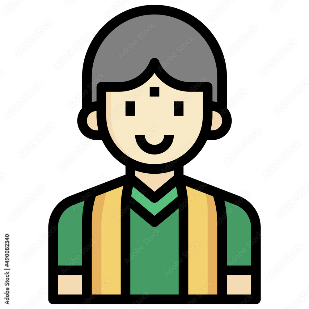 MAN filled outline icon,linear,outline,graphic,illustration