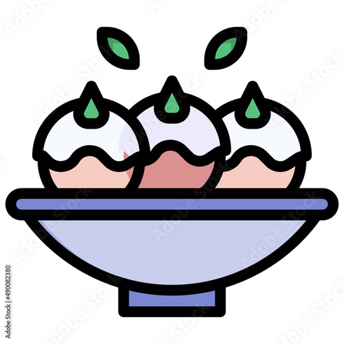 SHAHI PANEER filled outline icon,linear,outline,graphic,illustration