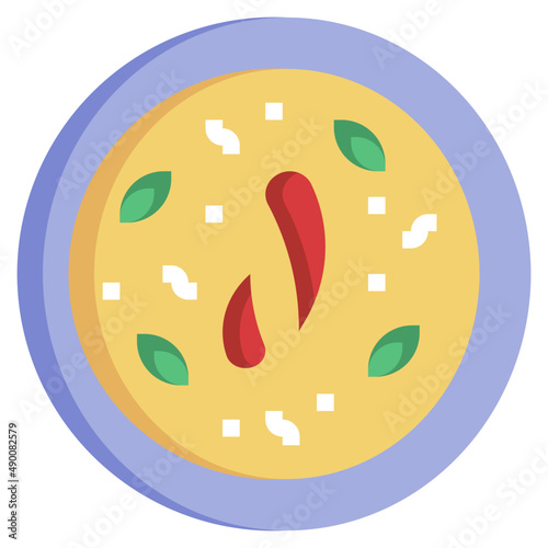 GUJARATI DAL flat icon,linear,outline,graphic,illustration
