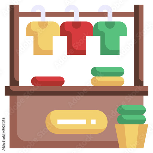 CLOTHES flat icon,linear,outline,graphic,illustration