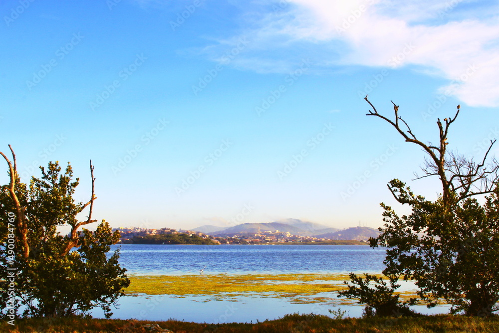 Lago, Lagoa das Palmeiras em Cabo Frio RJ Brasil 