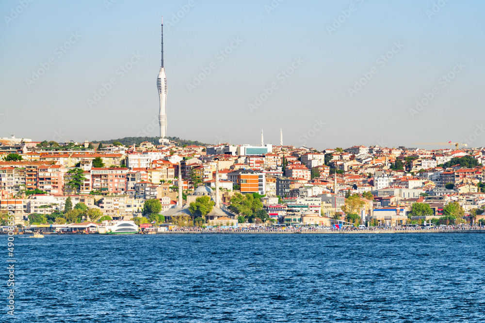 View of the Bosporus in Istanbul, Turkey.