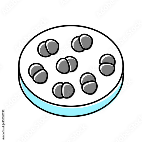 enterococcus infection color icon vector illustration