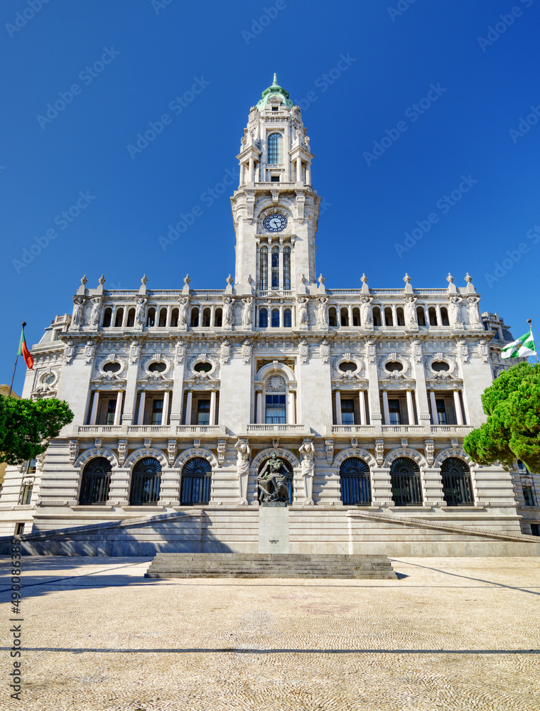 The City Hall in Porto, Portugal.
