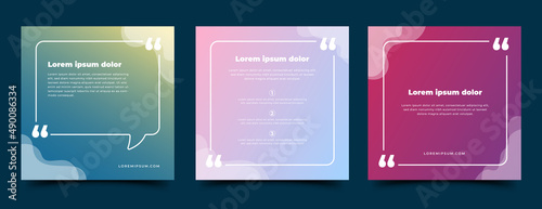 Colorful social media post design with space for the text.