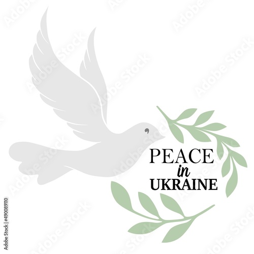 Symbol of peace, dove bird