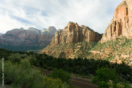 The majestic mountains of Zion National Park