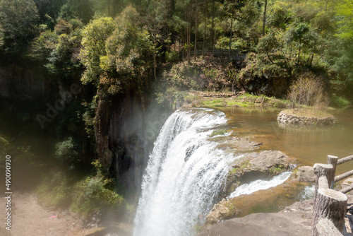 Wencheng County, Wenzhou city, Zhejiang Province, China, baizhangji Waterfall group