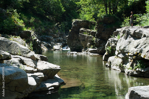 Rocks and Clear Water. Sessera River, Italy photo