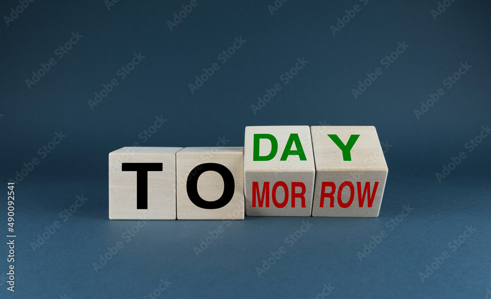 Today or tomorrow. Do it today, not tomorrow Business concept. Today or tomorrow. Do it today, not tomorrow Business concept.