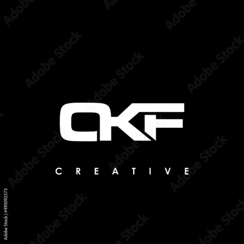 OKF Letter Initial Logo Design Template Vector Illustration