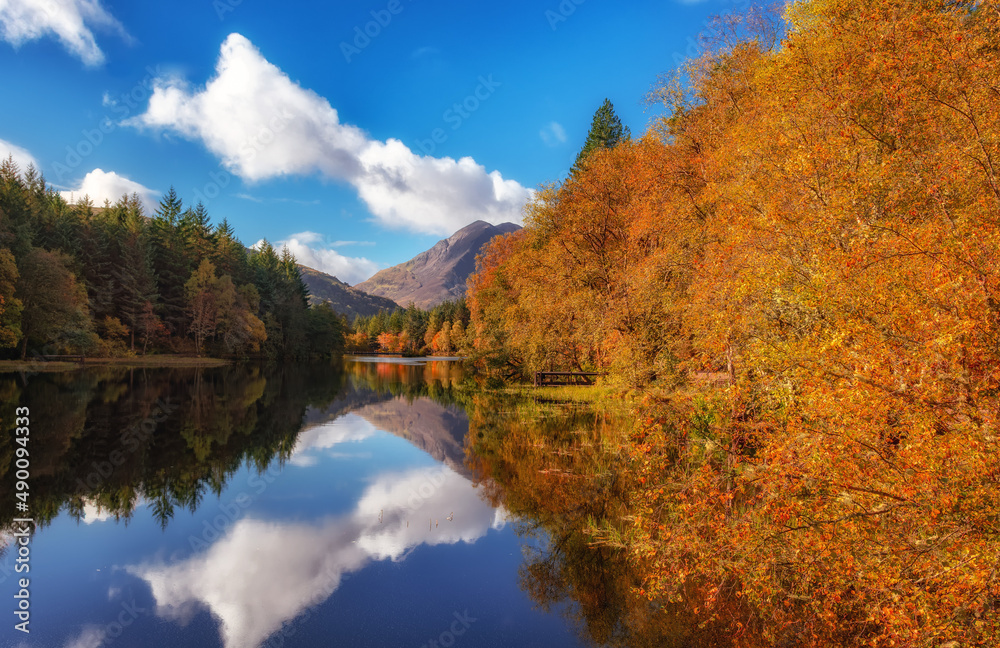 Small Lake with Mountains