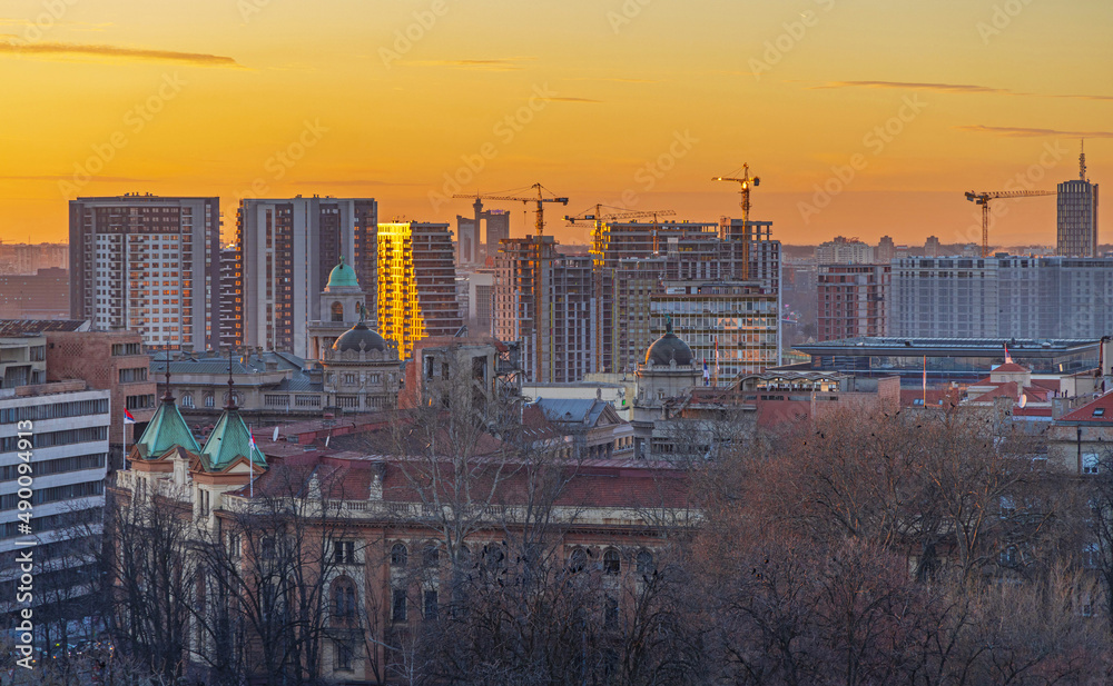 Belgrade Skyline Dusk