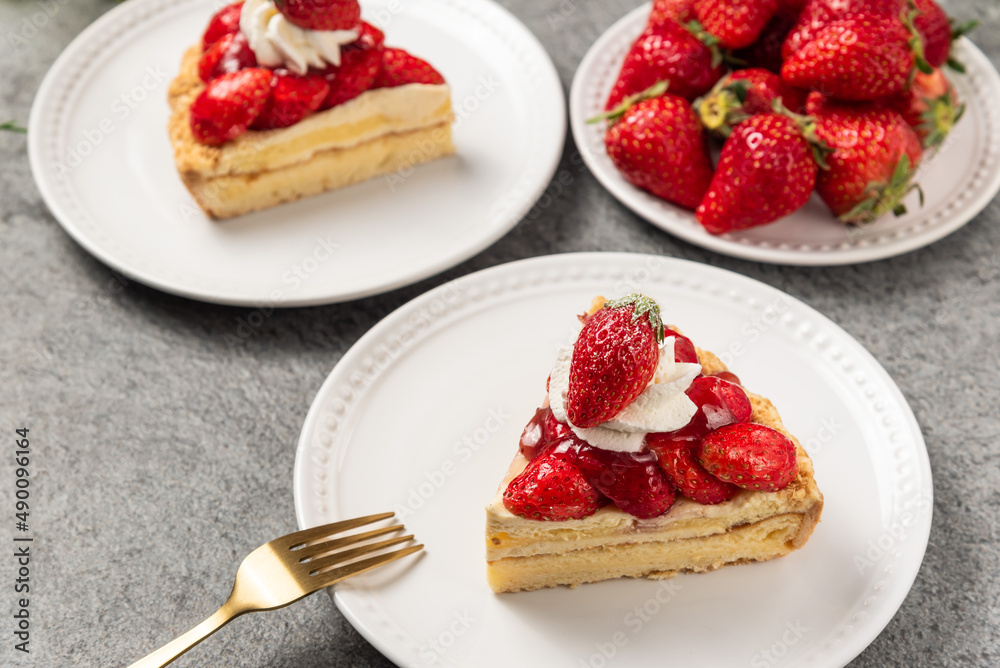 イチゴのタルトケーキ イチゴのタルトケーキ