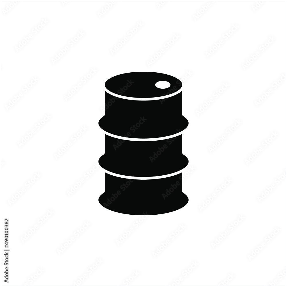 Barrel oil icon. Simple illustration of barrel oil icon for web on white background Barrel oil icon. Simple illustration of barrel oil icon for web on white background