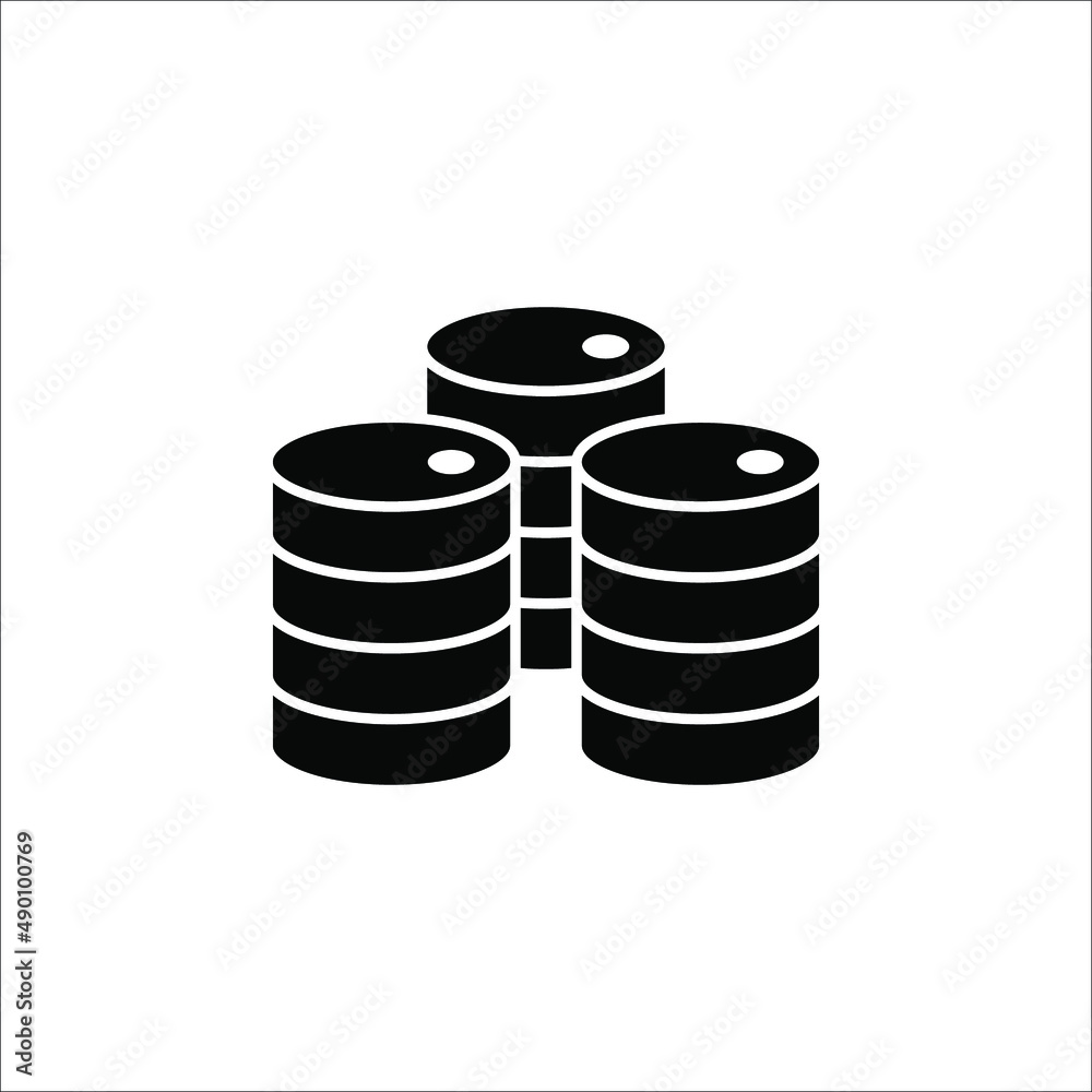 Barrel oil icon. Simple illustration of barrel oil icon for web on white background Barrel oil icon. Simple illustration of barrel oil icon for web on white background