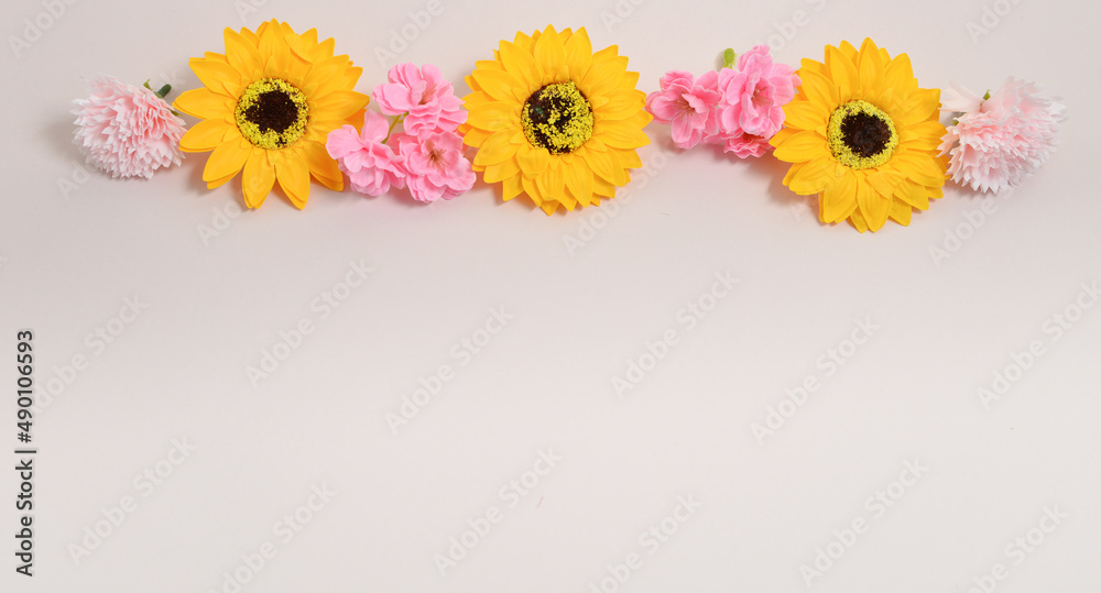 spring flowers on a pale pink background, free space for text, elegant spring composition, flower frame spring flowers on a pale pink background, free space for text, elegant spring composition, flower frame