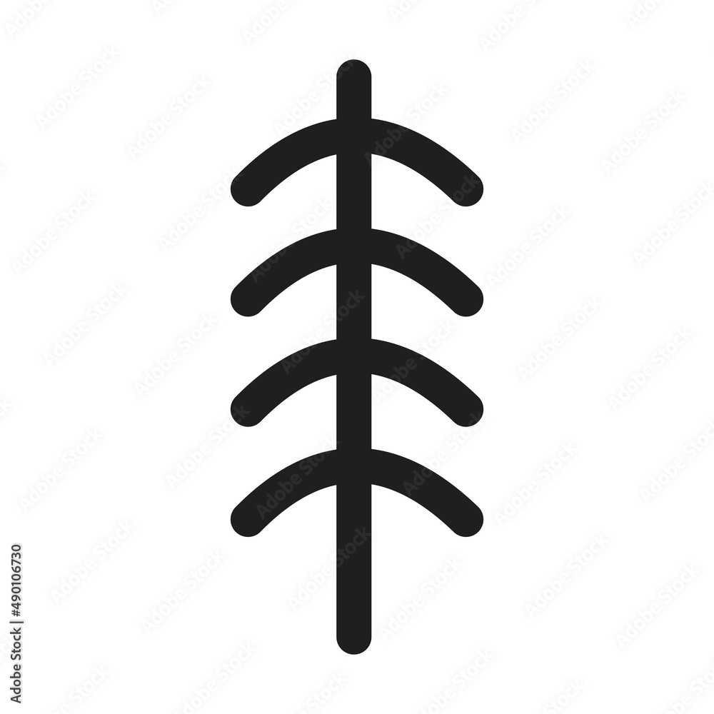 Tree icon vector glyph symbol for nature, ecology and environment in a flat color glyph illustration Tree icon vector glyph symbol for nature, ecology and environment in a flat color glyph illustration