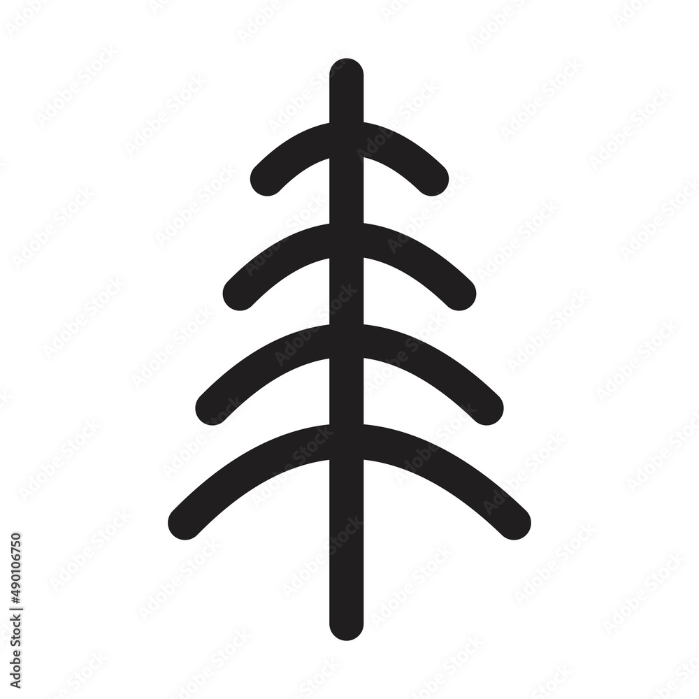 Tree icon vector glyph symbol for nature, ecology and environment in a flat color glyph illustration Tree icon vector glyph symbol for nature, ecology and environment in a flat color glyph illustration
