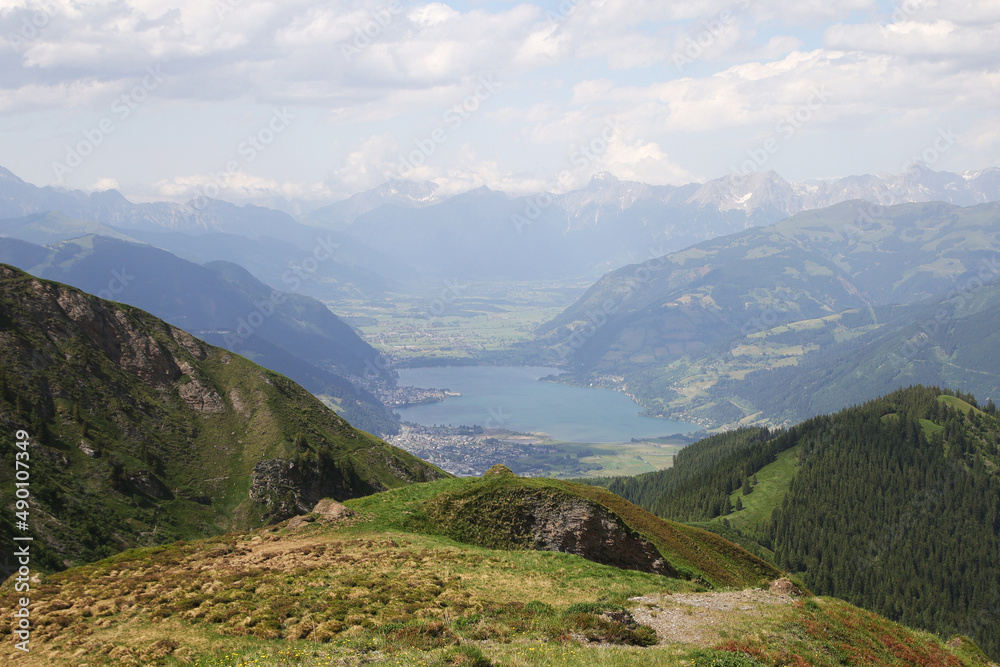 The view from Schmittenhohe mountain, Austria	