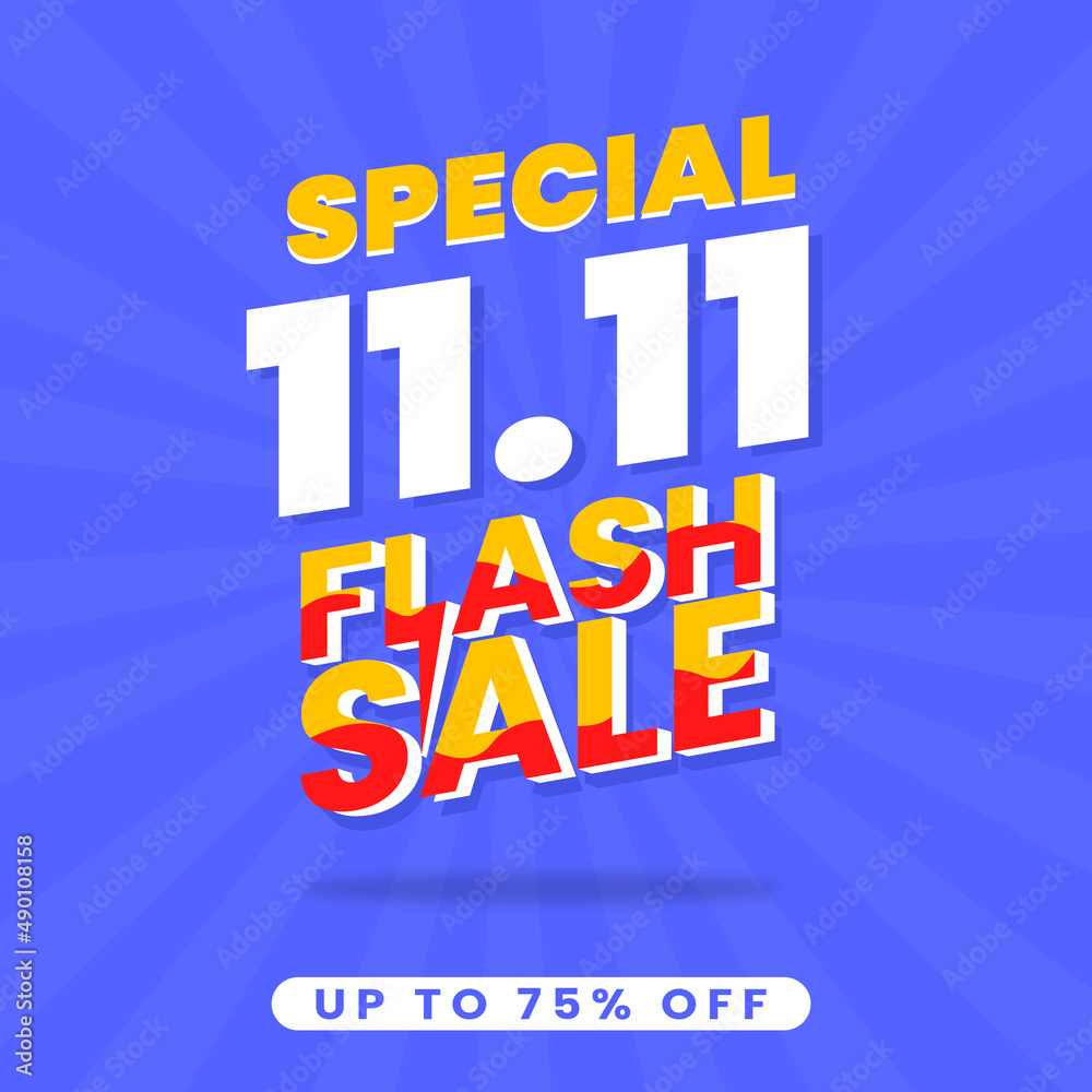 Flash Sale 11.11 Promotion Banner Template