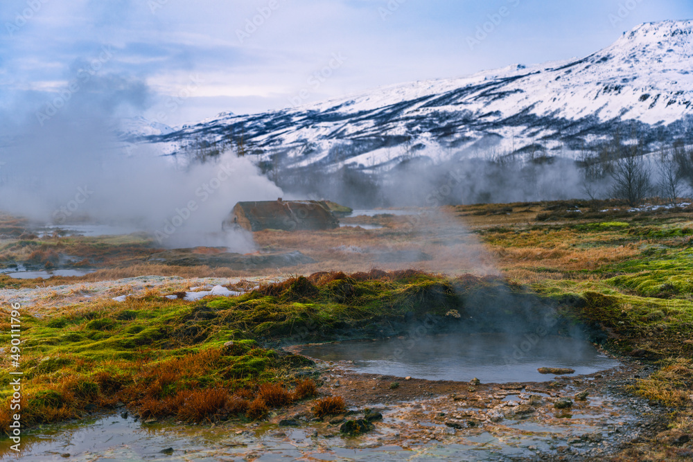 Island heiße Quellen