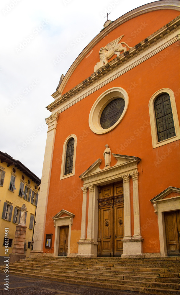 The 15th century Chiesa di San Marco - Saint Mark's Church - in Rovereto, Trentino-Alto Adige, north east Italy
The 15th century Chiesa di San Marco - Saint Mark's Church - in Rovereto, Trentino-Alto Adige, north east Italy