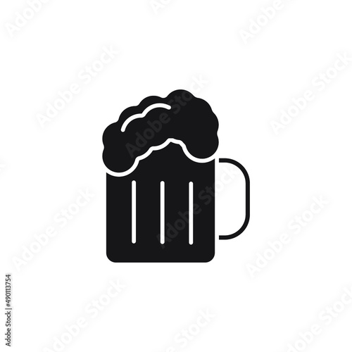 mug beer icons  symbol vector elements for infographic web