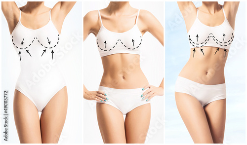 Photos Perfect body of young and beautiful woman in swimsuit