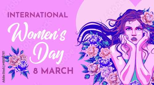 8 march international women's day vector illustration concept, can be used for landing page, template, ui, web, mobile app, poster, banner, flyer