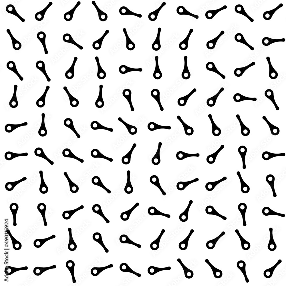 Seamless pattern vector with random black spoons. Seamless pattern vector with random black spoons.