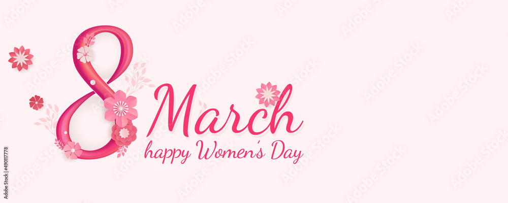 Happy womens Day greeting card. Spring banner.Vector Illustration EPS10 Happy womens Day greeting card. Spring banner.Vector Illustration EPS10