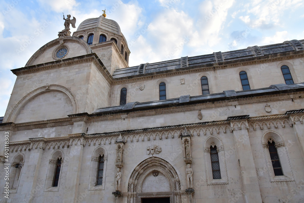Sibenik,Croatia; - september 5 2021 : Saint James cathedral