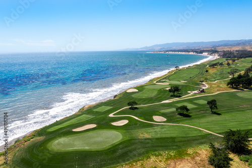 Santa Barbara California Golf Course Coastline