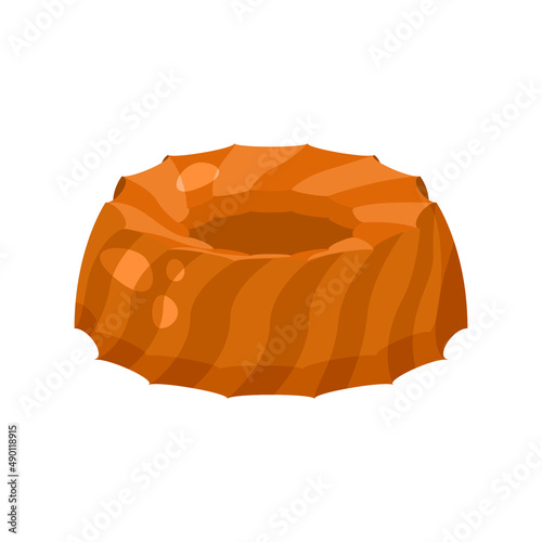 Abstract Flat Fast Food Cake Meal Background Vector Design Style Cooking, Breakfast