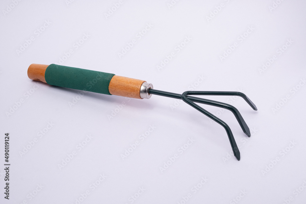Garden Rake on white background. Garden Rake on white background.