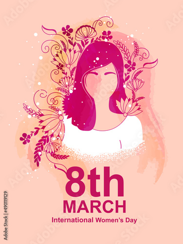 Happy International Women s Day 8th March greetings background