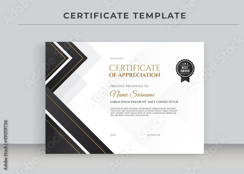 Certificate of Appreciation template, Certificate of achievement, awards diploma