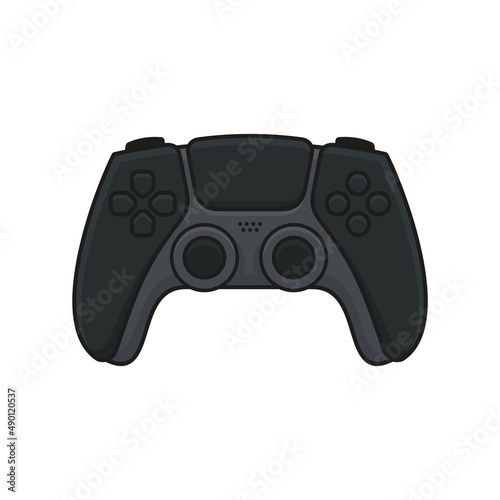 Game Controller. Black Joystick Icon. Gamepad for Game Console. Vector