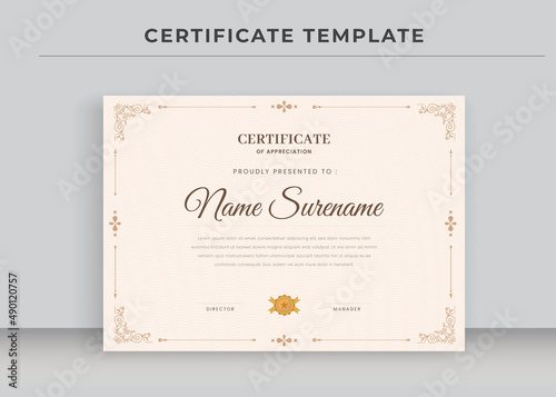 Certificate of Appreciation template, Certificate of achievement, awards diploma