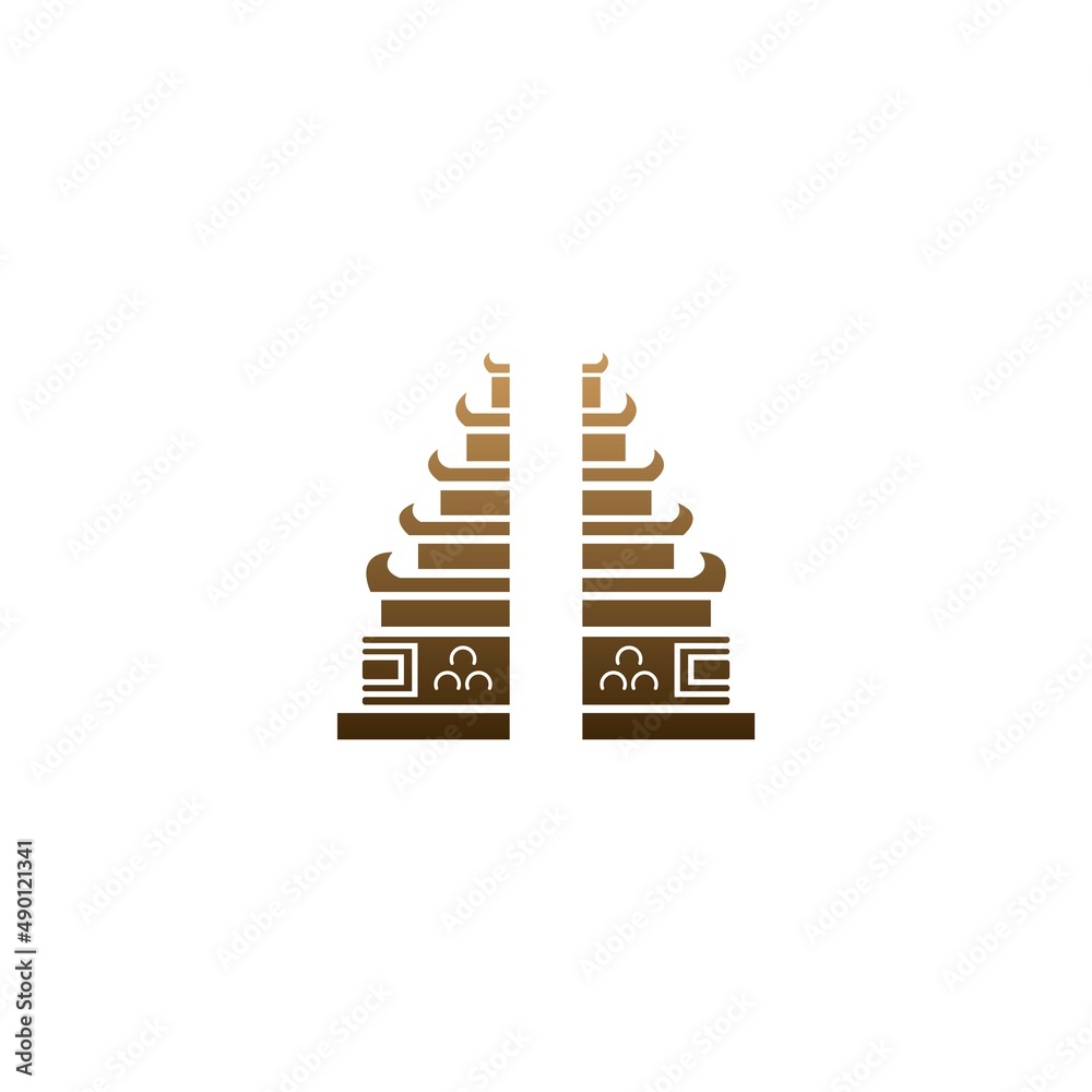 Pura icon logo design illustration template