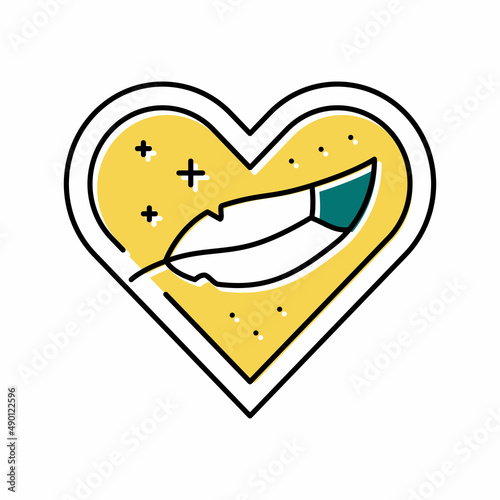 hypoallergenic cosmetic color icon vector illustration