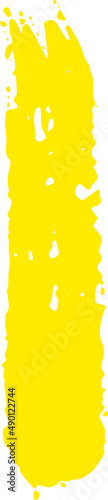 Grunge brush. Ink stroke. Acrylic paint line. Abstract freehand stroke.