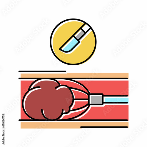clot removal color icon vector illustration
