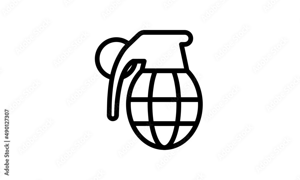 army outline icon style