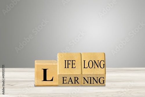 Εκτύπωση καμβά Lifelong learning symbol