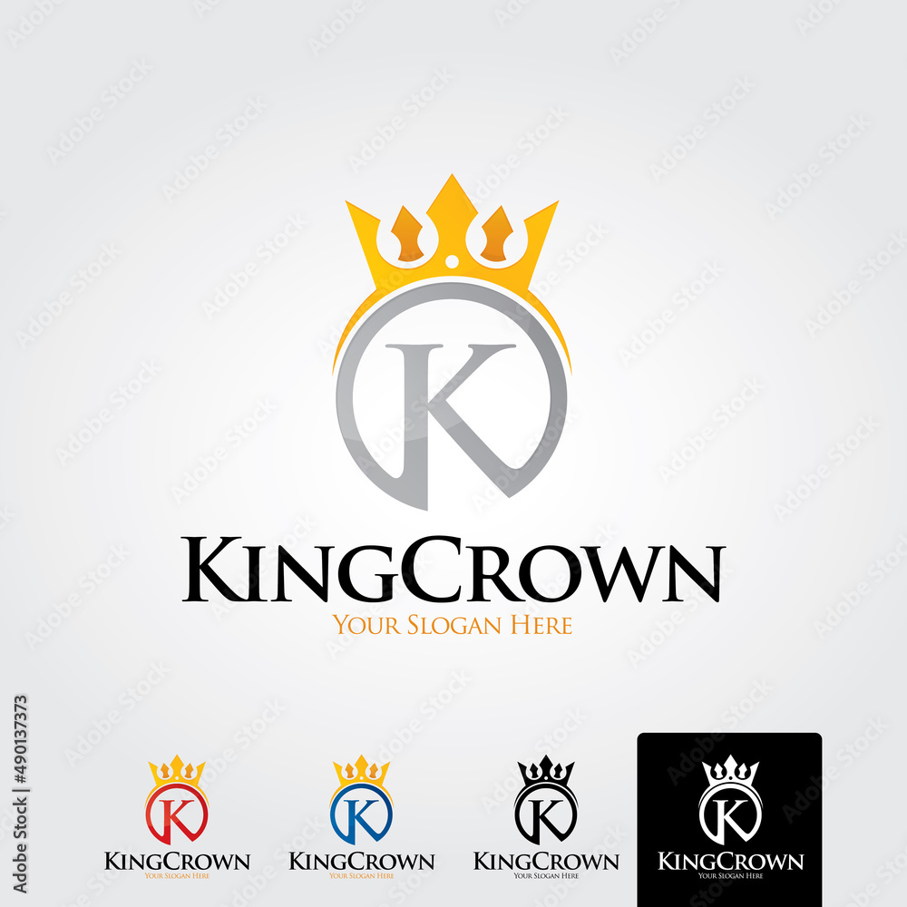 Fototapeta premium Minimal letter k logo template - vector