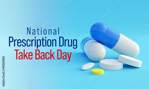 Obraz na plátně National Prescription drug take back day is observed every year in April, it is a safe, convenient, and responsible way to dispose of unused or expired prescription drugs